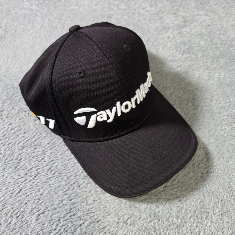 TaylorMade Mens S/M Golf Hat Black R11 Penta TP Adidas Embroidered Cap